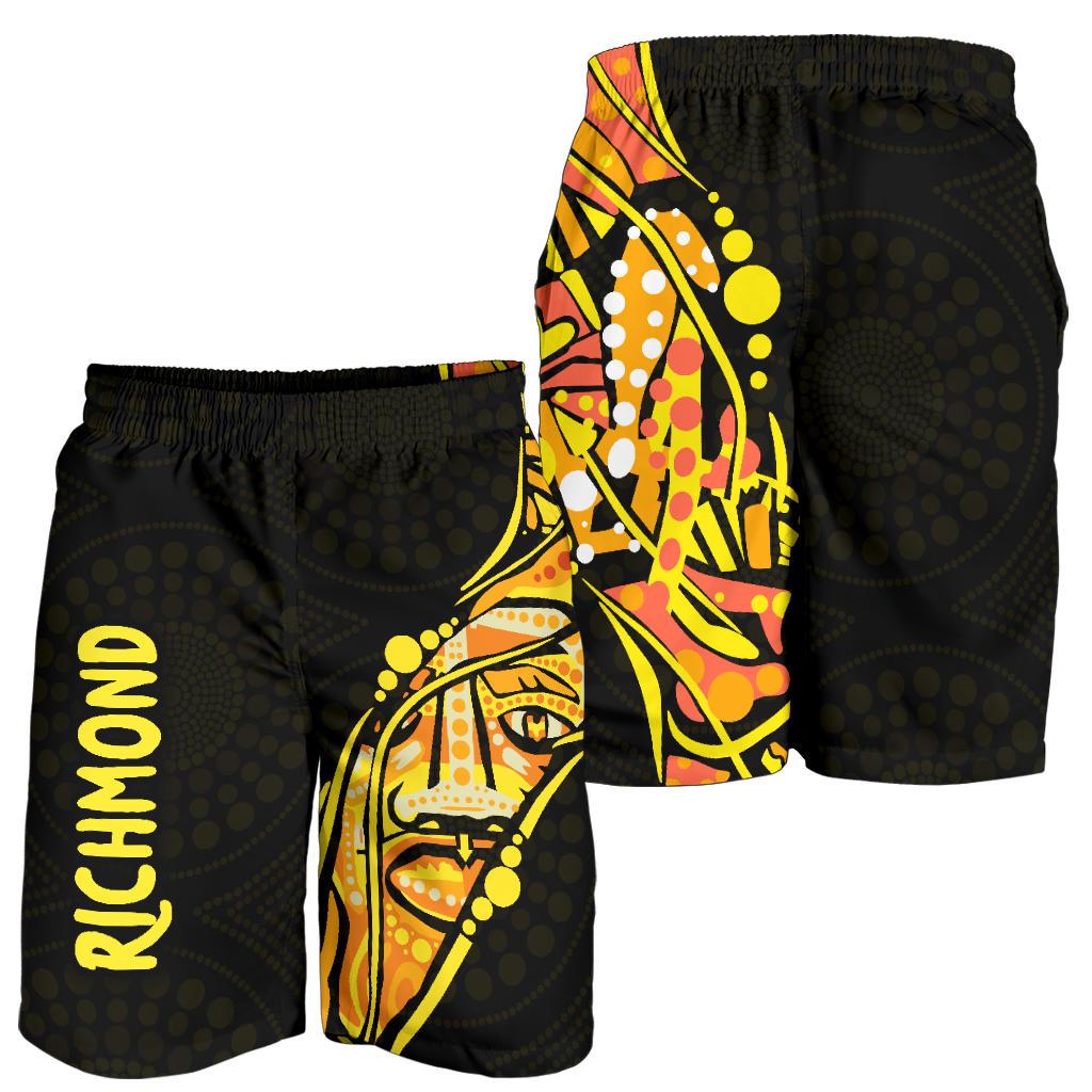 Richmond Men Shorts Tigers Limited Indigenous - Vibe Hoodie Shop