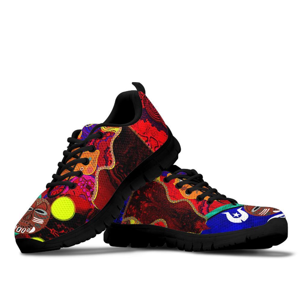 Sneakers - Aboriginal Patterns, Flags - Vibe Hoodie Shop