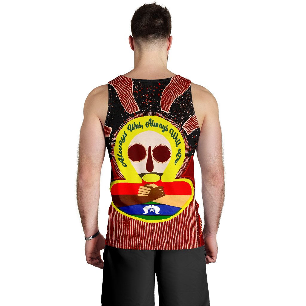 Aboriginal and Torres Strait Islanders Men's Tank Top - NAIDOC Style - Vibe Hoodie Shop