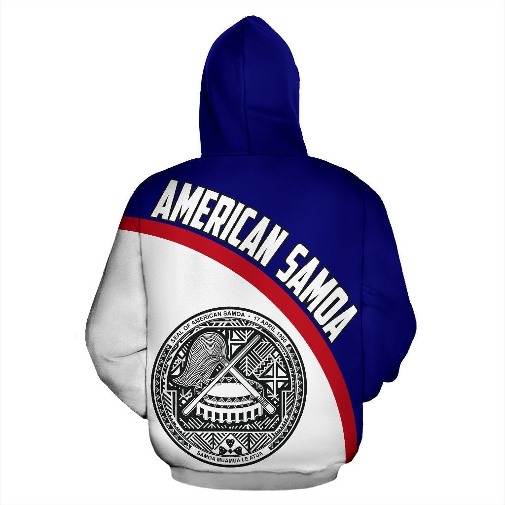 American Samoa Hoodie Wave Flag Color - Vibe Hoodie Shop