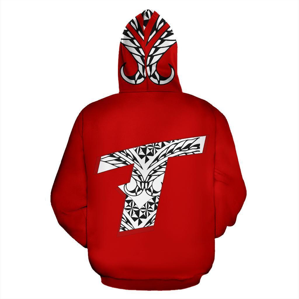 Tonga Tribal Pattern All Over Hoodie - Vibe Hoodie Shop