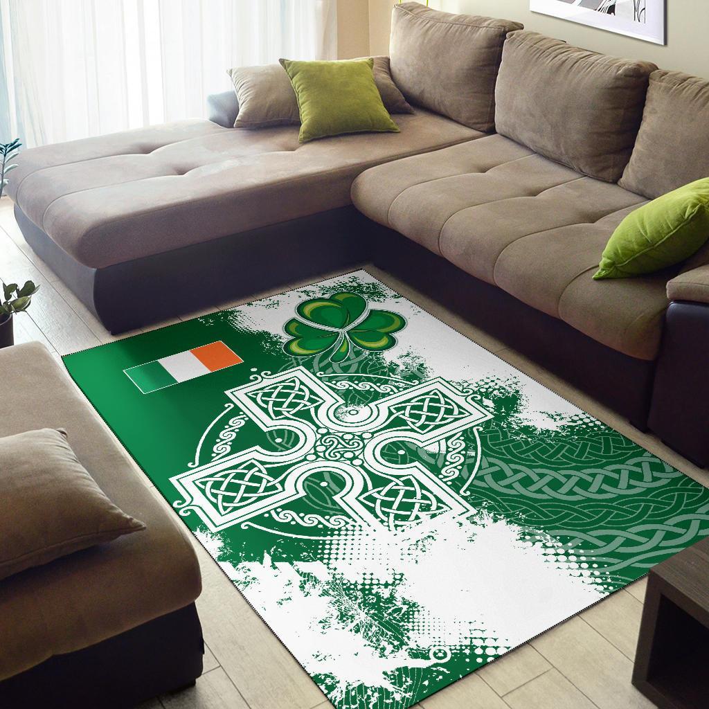 Ireland Celtic Area Rug - Irish Celtic Cross - Vibe Hoodie Shop