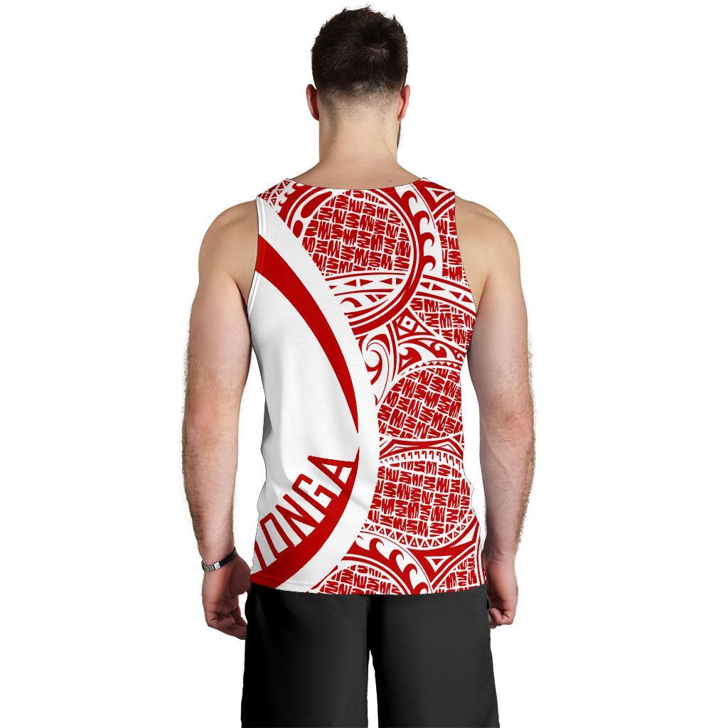 Tonga Polynesian Men's Tank Top - Circle Style 07 - Vibe Hoodie Shop