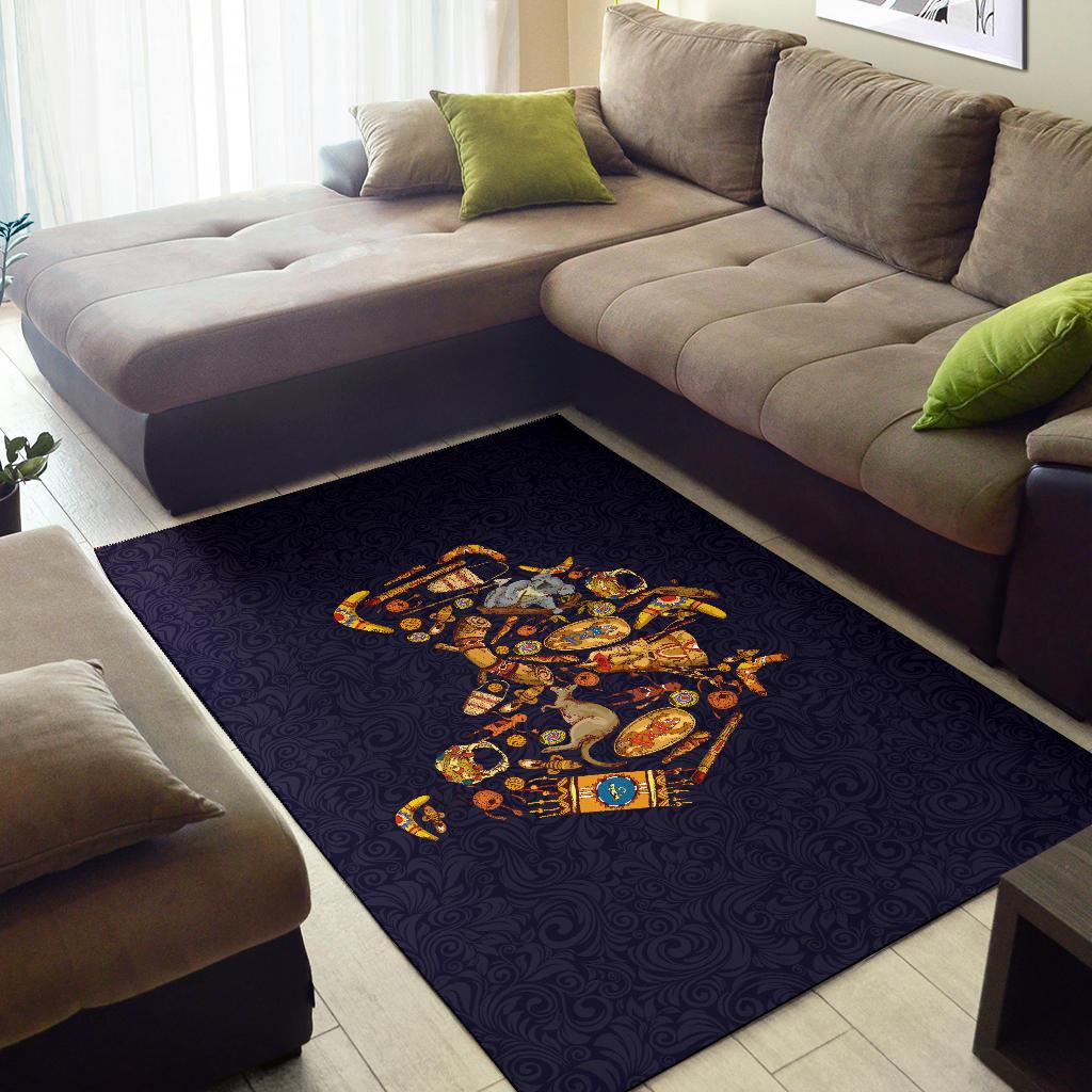 Area Rug - Australia Map Rug Symbol - Vibe Hoodie Shop