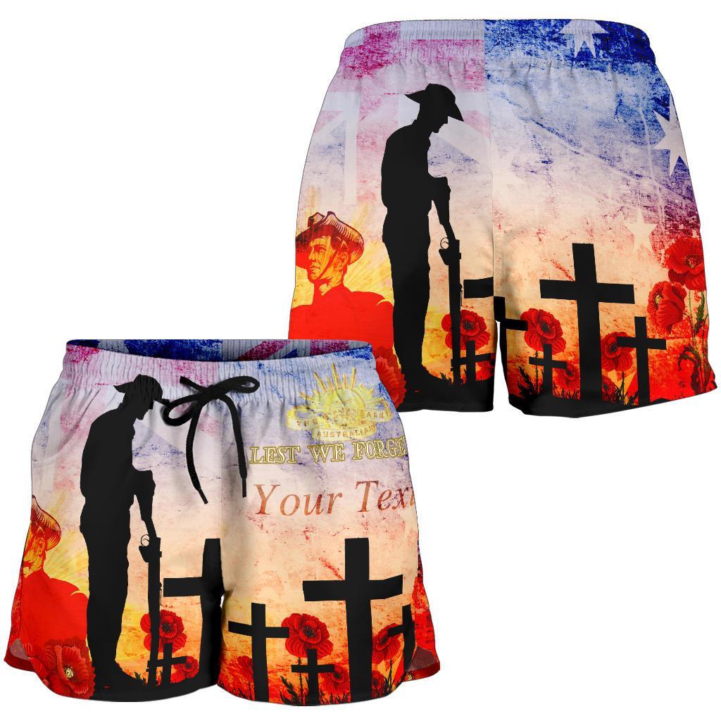 custom-anzac-womens-shorts-anzac-2020-lest-we-forget-the-australian-army