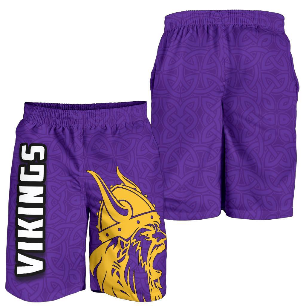 Vikings All Over Print Men's Shorts - Vibe Hoodie Shop