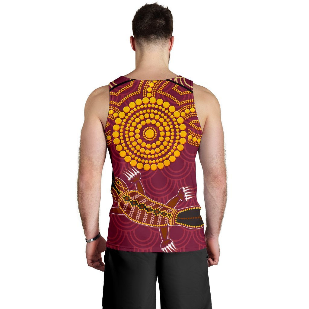 Aboriginal Men's Tank Top - Aboriginal Platypus - Vibe Hoodie Shop