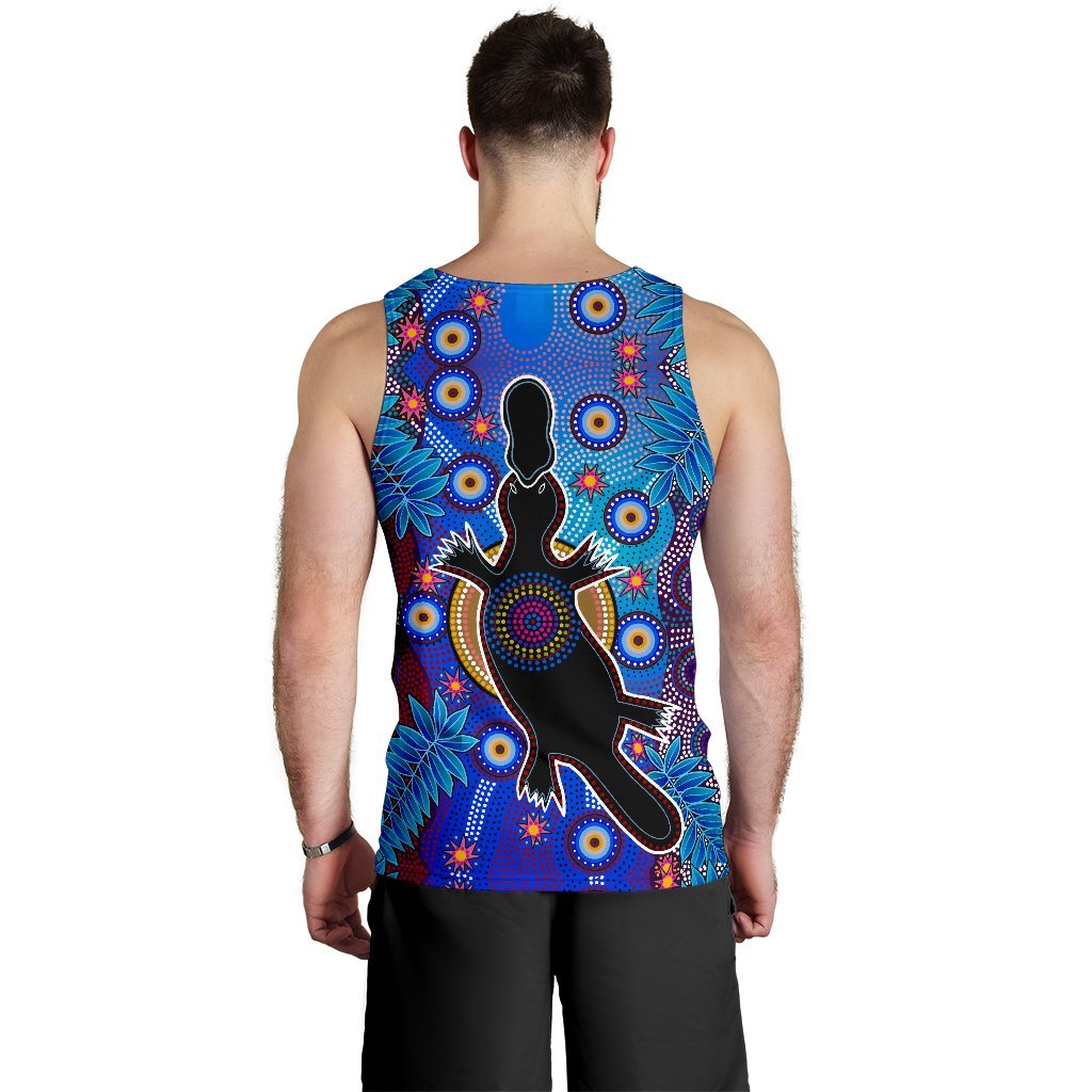 Aboriginal Men's Tank Top - Indigenous Platypus - Vibe Hoodie Shop