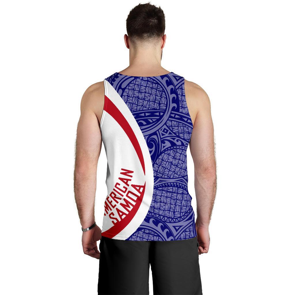 American Samoa Polynesian Men's Tank Top - Circle Style 07 - Vibe Hoodie Shop