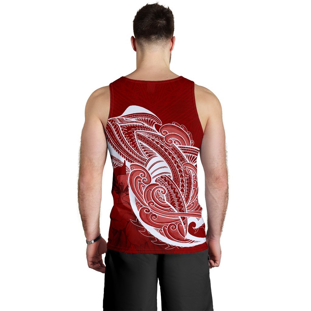 Tonga Men's Tank Top Shark Coat Of Arms - Vibe Hoodie Shop