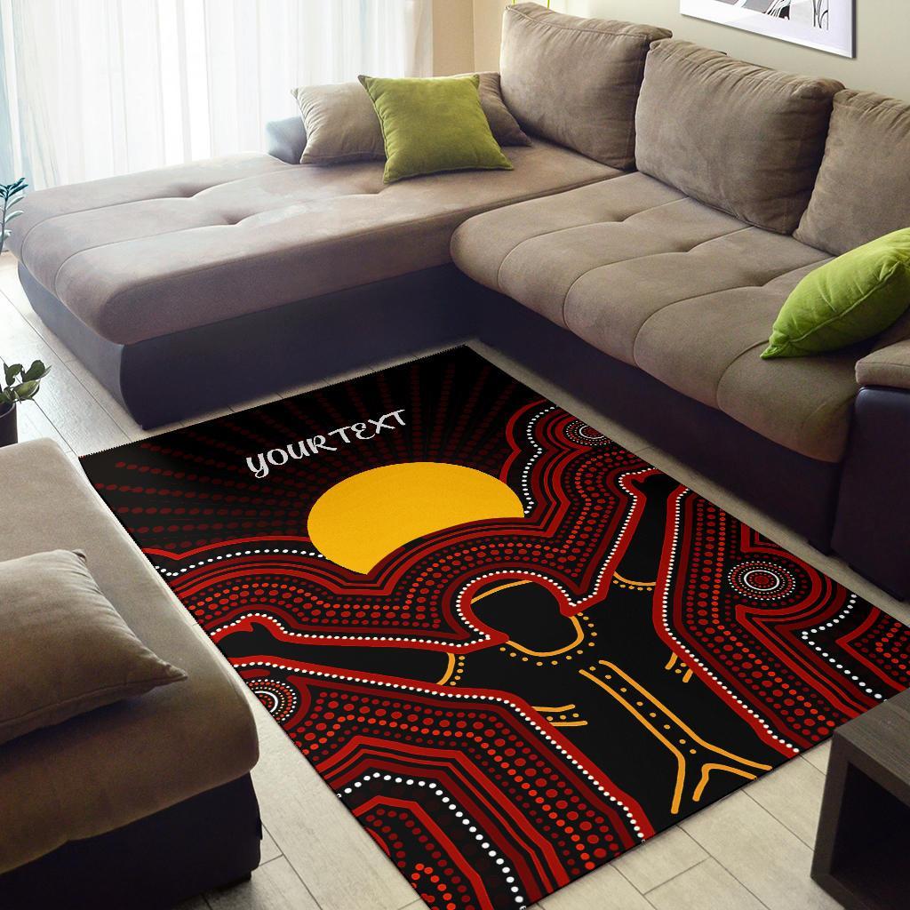 Aboriginal Personalised Area Rug - The Sun Always Shines - Vibe Hoodie Shop