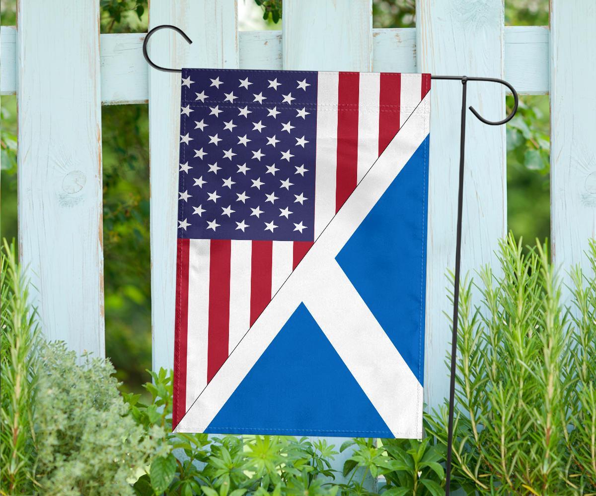 US Flag with Scotland Flag - Vibe Hoodie Shop