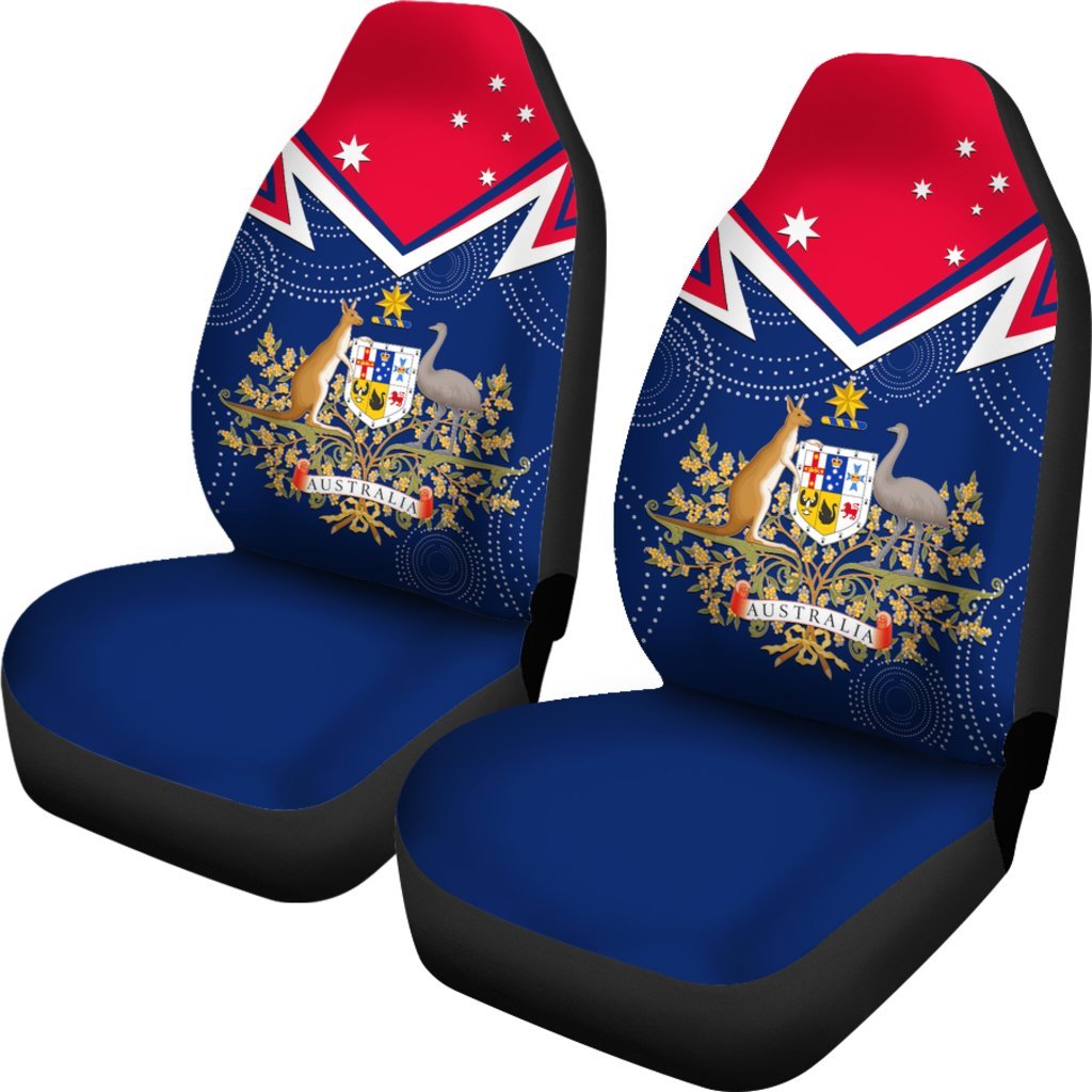 Car Seat Covers - Australian Coat Of Arms Flag Color - Vibe Hoodie Shop