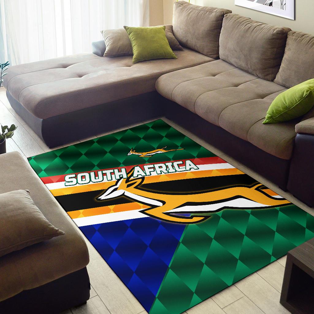 South Africa Area Rug Springboks Rugby Sporty Style - Vibe Hoodie Shop