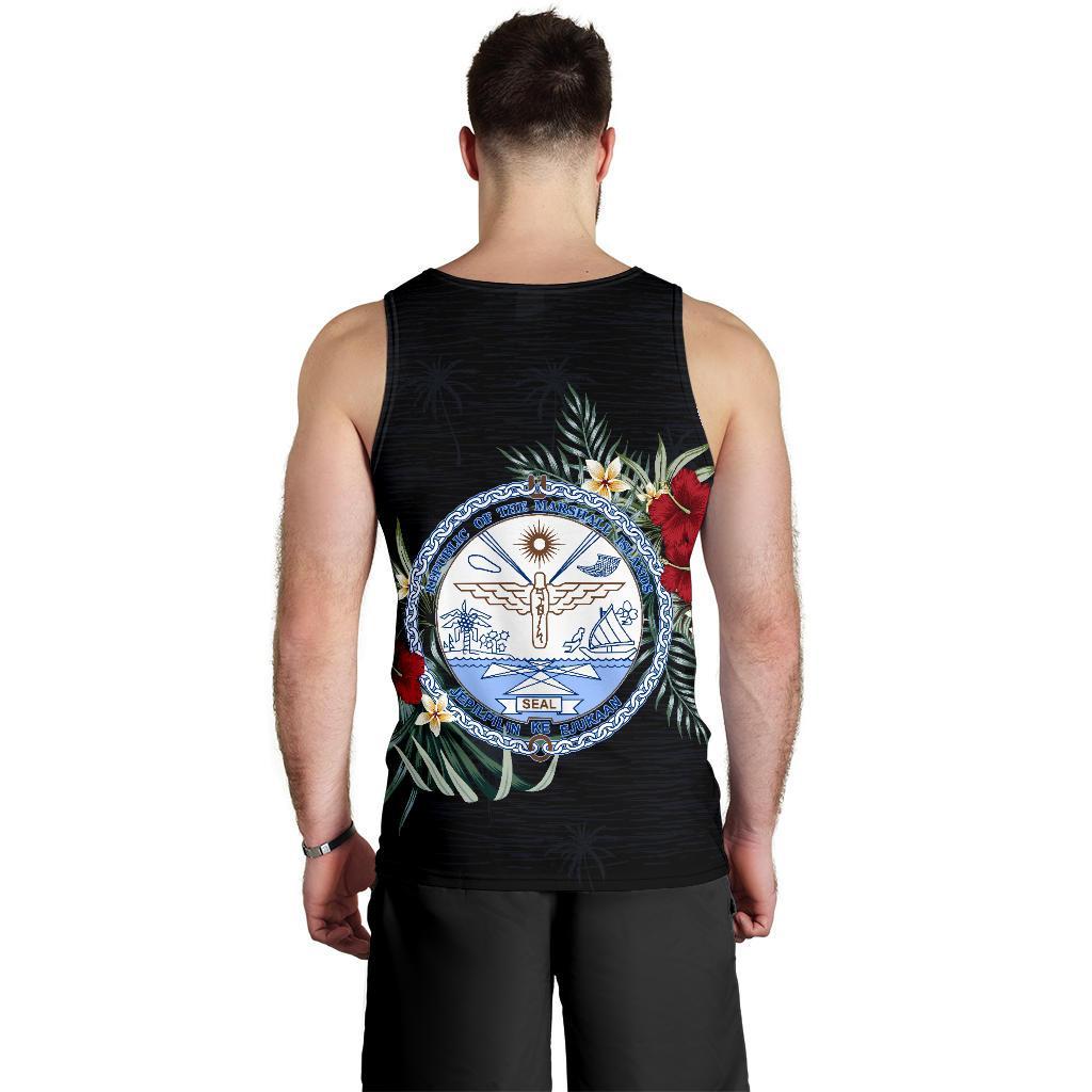 Marshall Islands Hibiscus Men's Tank Top - Vibe Hoodie Shop