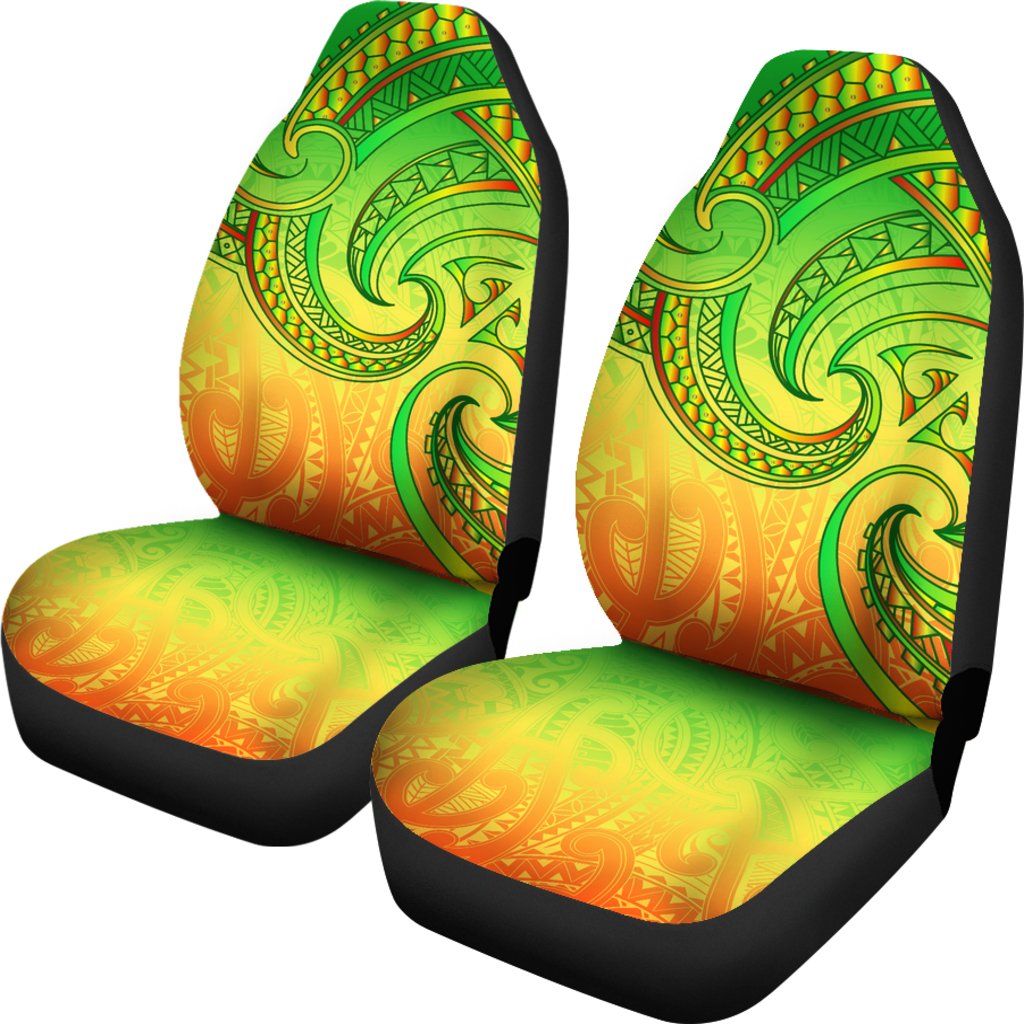 New Zealand Maori Mangopare Car Seat Covers Polynesian - Rasta - Vibe Hoodie Shop