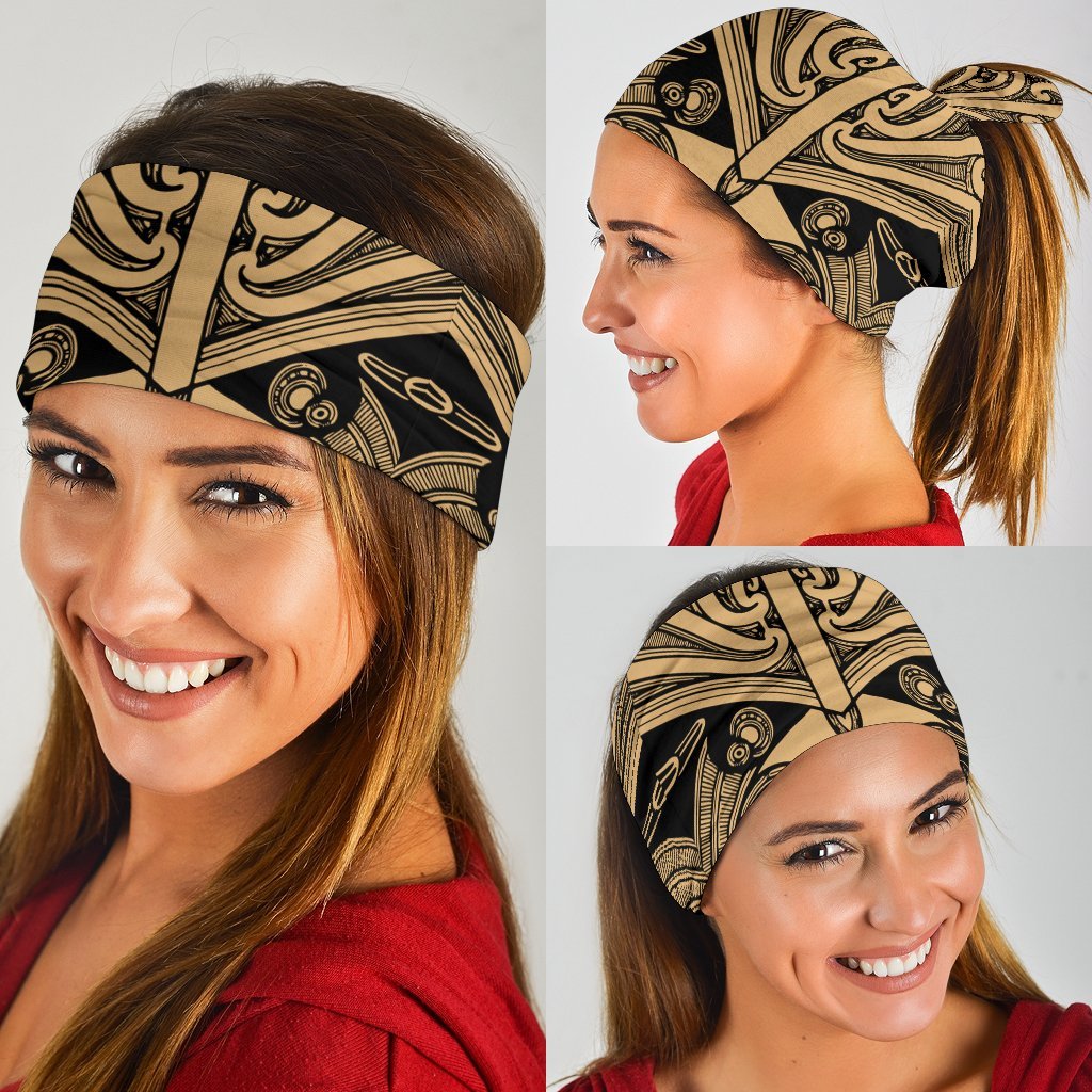 New Zealand Maori Koru Bandana 3 Pack - Gold - Vibe Hoodie Shop