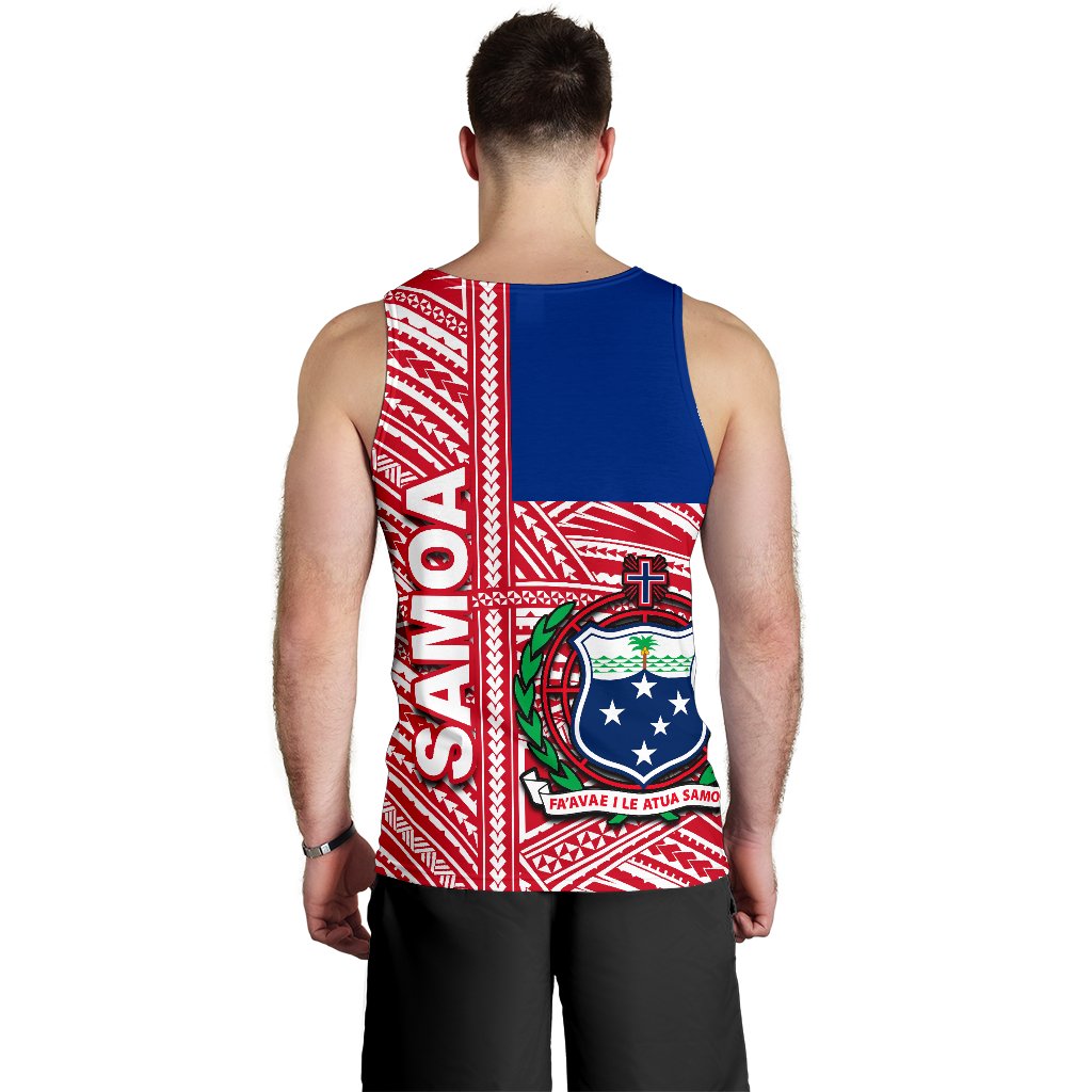 Samoa Flag Polynesian Men's Tank Top - Vibe Hoodie Shop