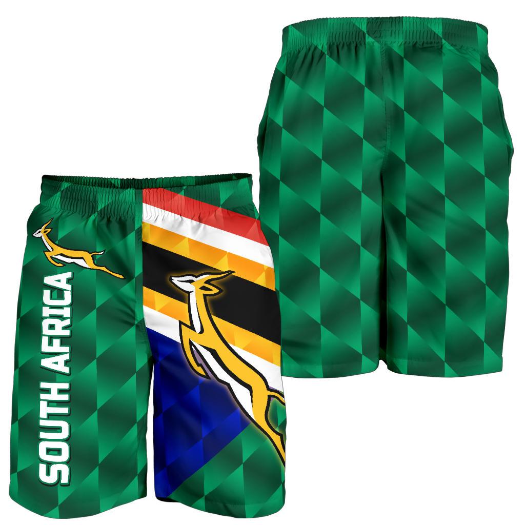 South Africa Men Shorts Springboks Rugby Sporty Style - Vibe Hoodie Shop