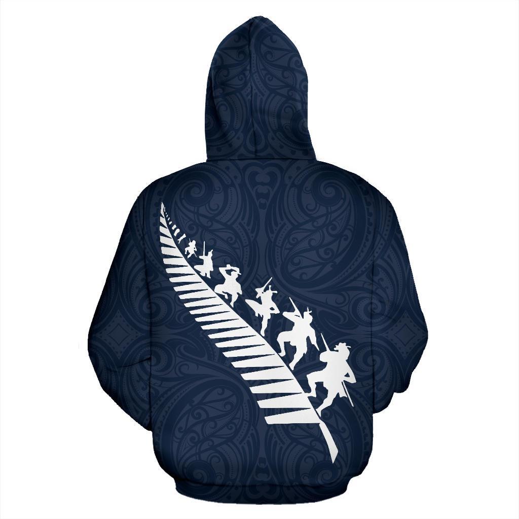 New Zealand Rugby Is In My Blood Zip Hoodie Navy - Vibe Hoodie Shop