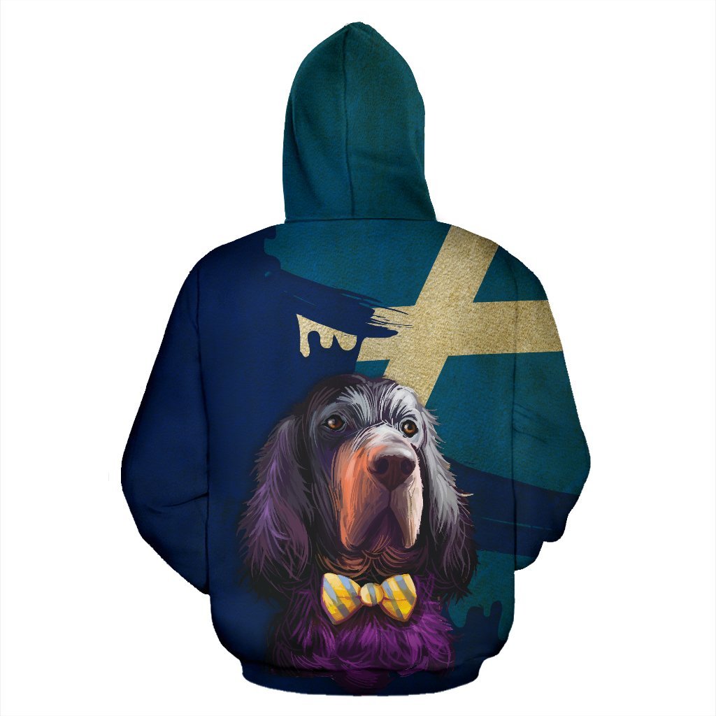 Scotland Gorden Setter Royal All Over Hoodie - Vibe Hoodie Shop