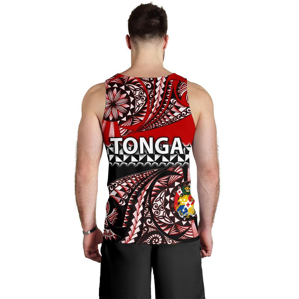 Tonga Men Tank Top Polynesian Tattoo Tongan Tapa - Vibe Hoodie Shop