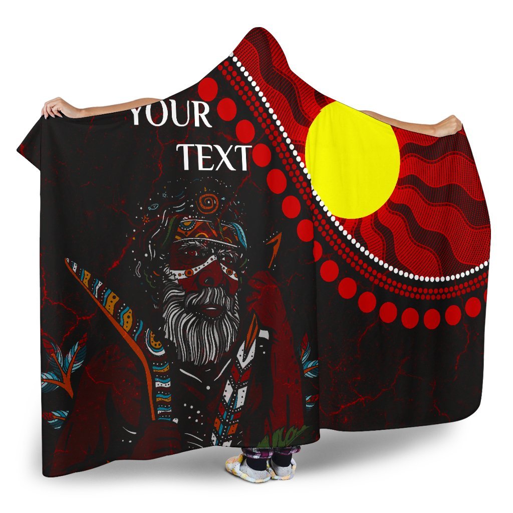 custom-aboriginal-hooded-blanket-indigenous-people-and-sun