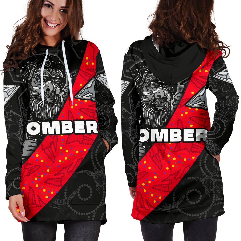 Bombers NAIDOC Week Women's Hoodie Dress Essendon Ingenious Spesial Version - Vibe Hoodie Shop