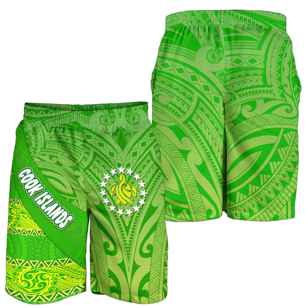 Cook Islands Men Shorts Polynesian Victorian Vibes - Vibe Hoodie Shop