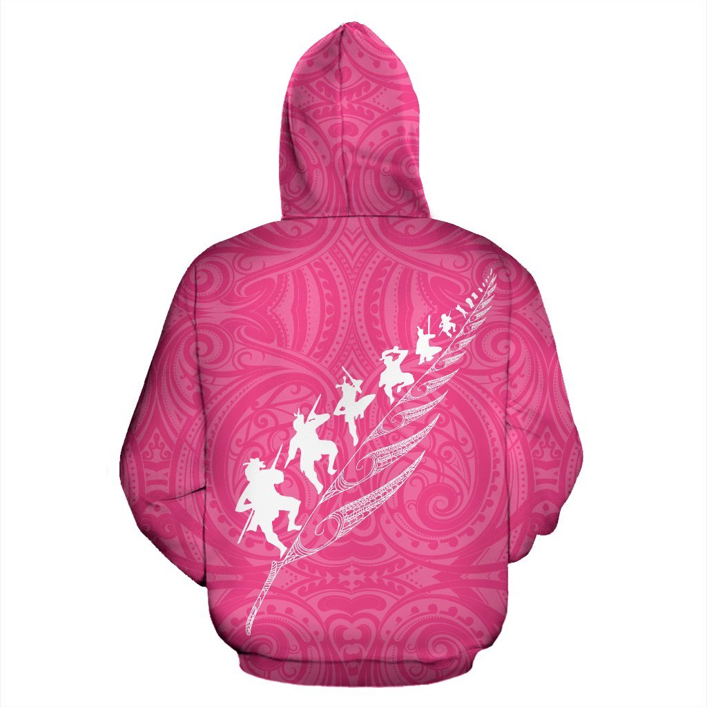 New Zealand Rugby Hoodie, Haka Fern Zip Up Hoodie - Vibe Hoodie Shop