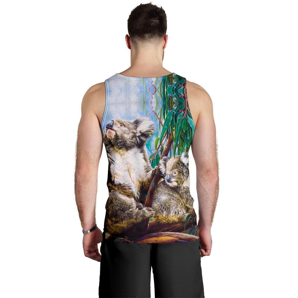 Tank Top - Koala And Joey Tank 3D Art - Men - Vibe Hoodie Shop