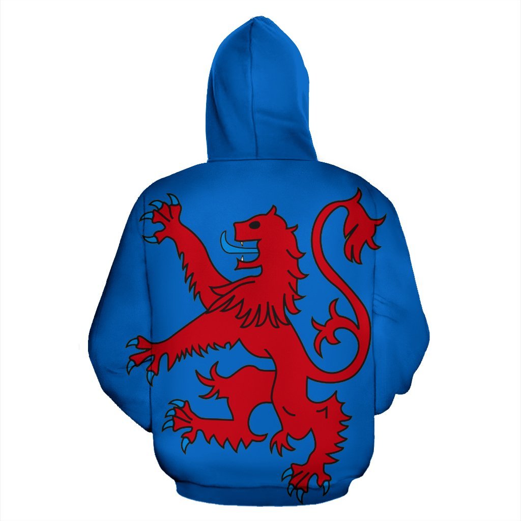 Scotland Lion Thistle Line Style Hoodie - Vibe Hoodie Shop