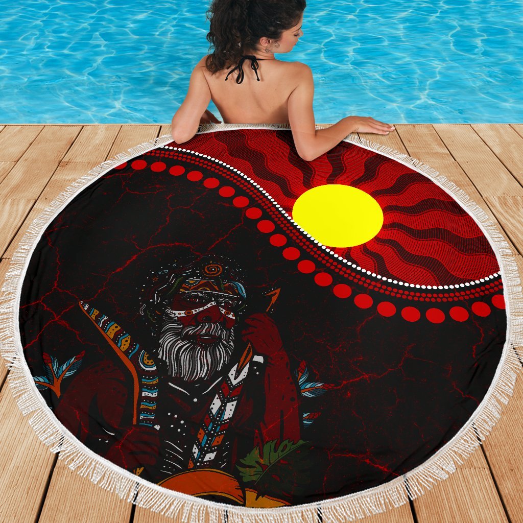 aboriginal-beach-blanket-indigenous-people-and-sun