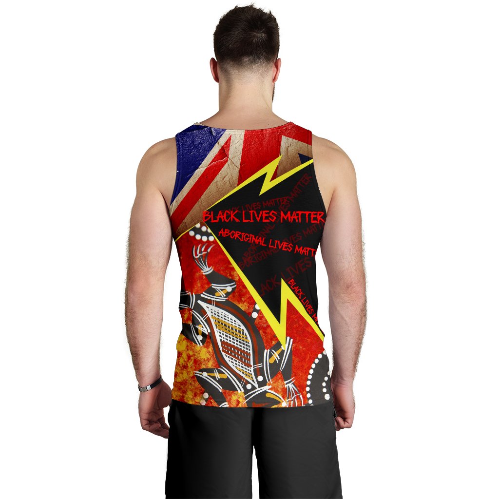 Men's Tank Top - Aboriginal Lives Matter and Black Lives Matter - Vibe Hoodie Shop