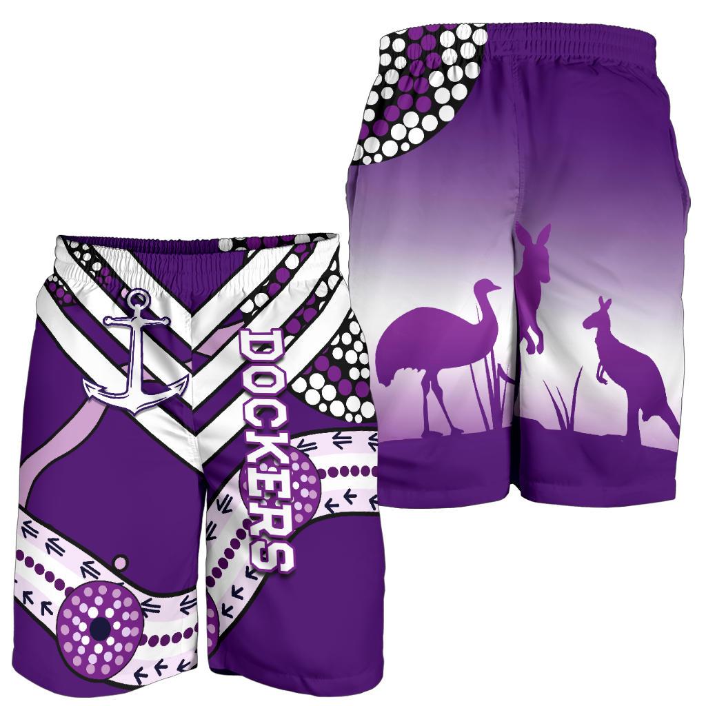 Dockers Men Shorts Indigenous Fremantle - Freo - Vibe Hoodie Shop