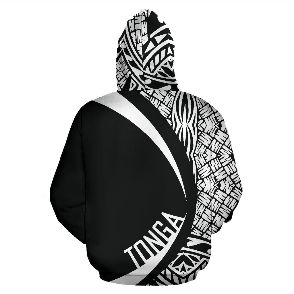 Hoodie Tonga Turtle Polynesian - Circle Style - White - Vibe Hoodie Shop