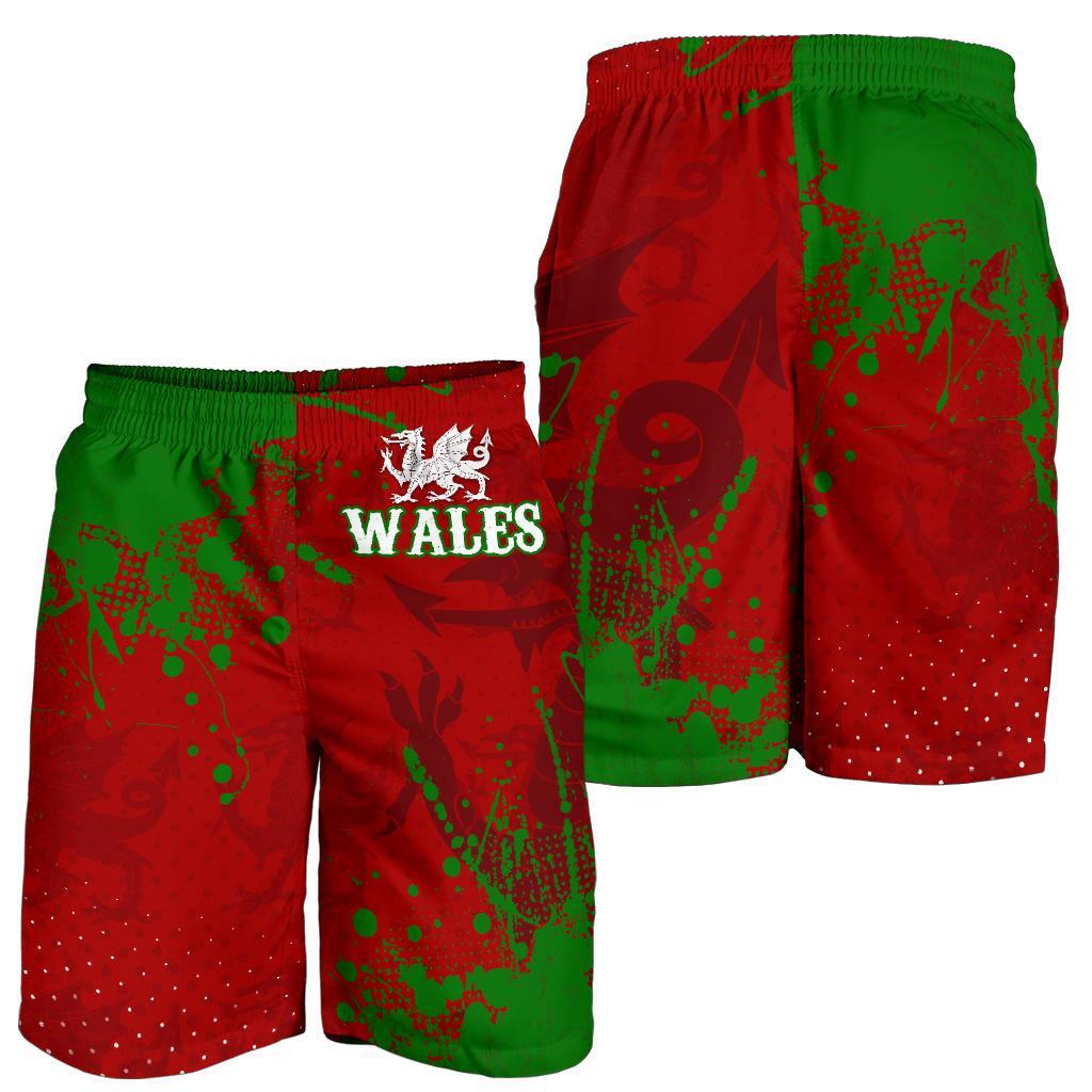 Wales Men's Shorts - The Great Cymru - Vibe Hoodie Shop