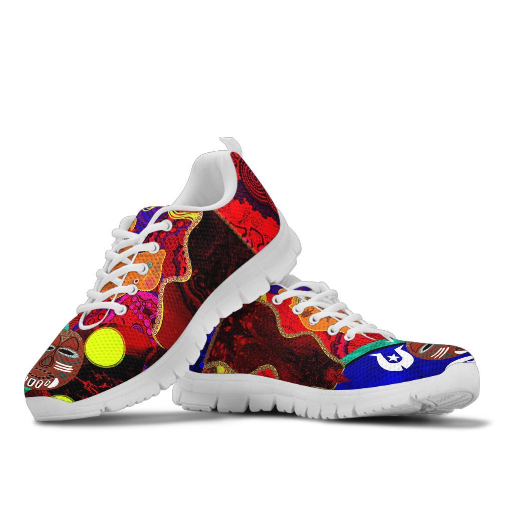 Sneakers - Aboriginal Patterns, Flags - Vibe Hoodie Shop