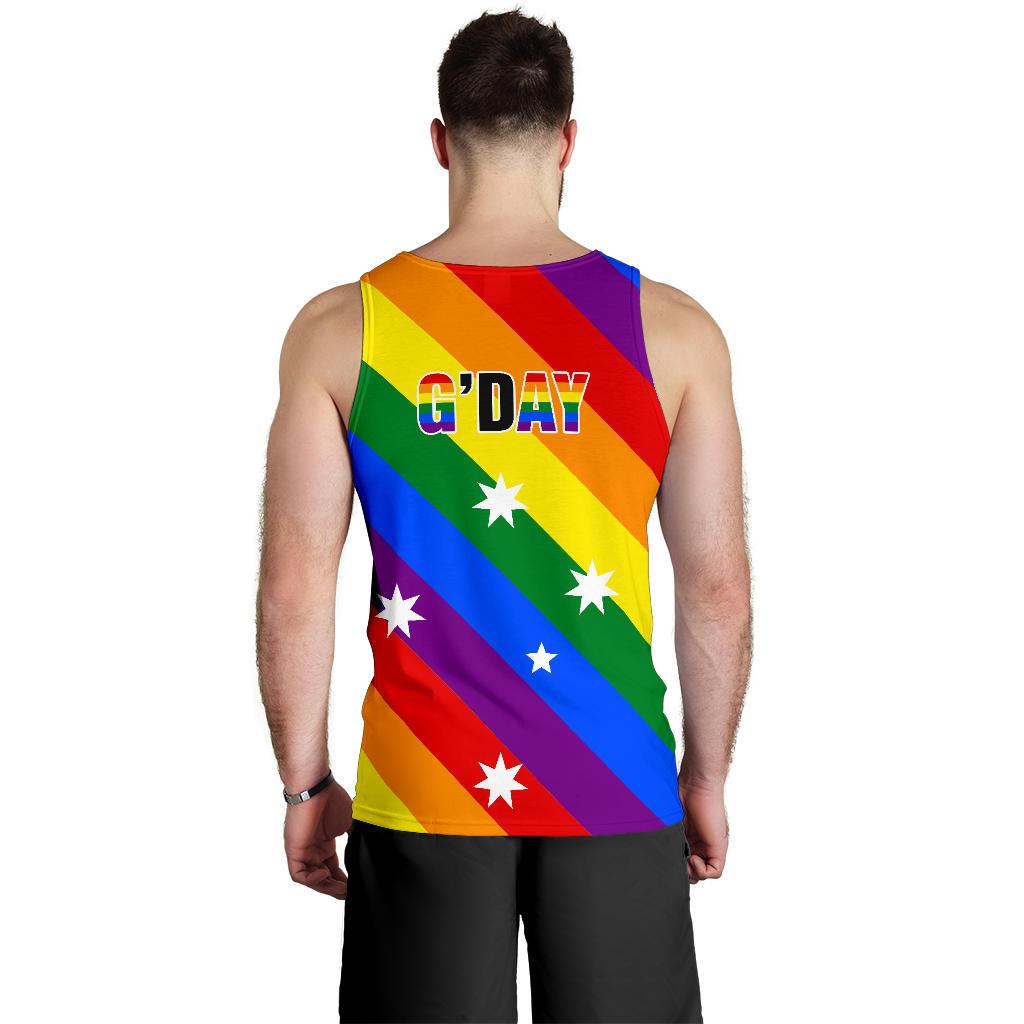 Men Tank Top - G Day Mens Tank Lgbt Color - Vibe Hoodie Shop