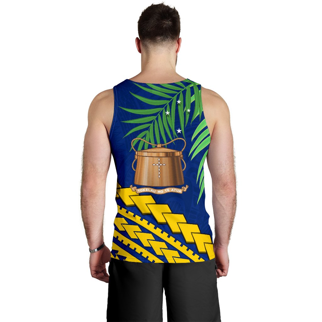 Tokelau Rugby Men Tank Top Coconut Leaves - Vibe Hoodie Shop