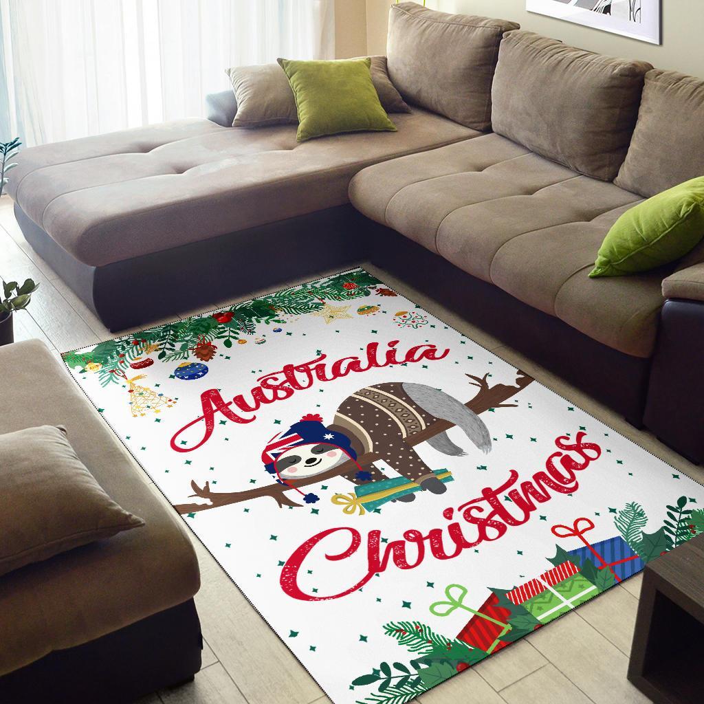 Australia Christmas Area Rug White - Merry Christmas - Vibe Hoodie Shop