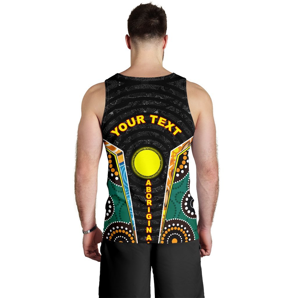 (Custom) Men's Tank Top - Aboriginal Lives Matter Style Tornado - Vibe Hoodie Shop