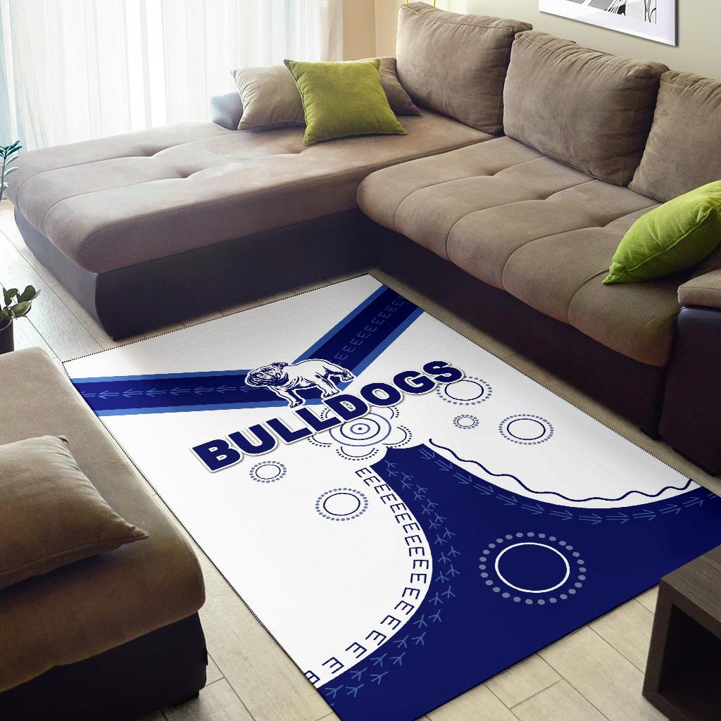 Canterbury - Bankstown Bulldogs Area Rug Simple Indigenous - Vibe Hoodie Shop