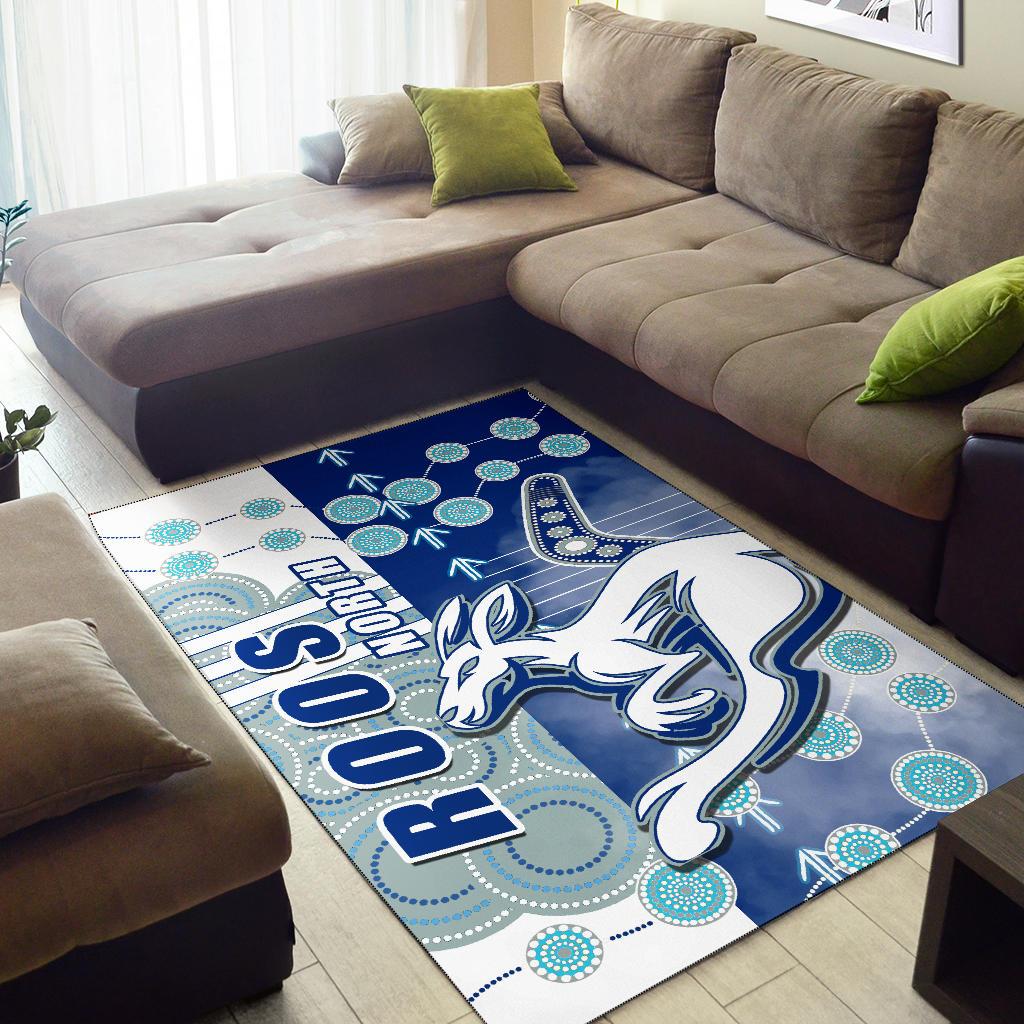 Melbourne Kangaroos Area Rug Indigenous North - Roos - Vibe Hoodie Shop