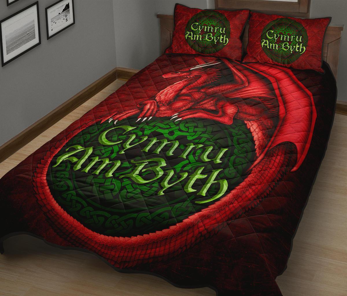Wales Quilt Bed Set - Cymru Am Byth - Vibe Hoodie Shop