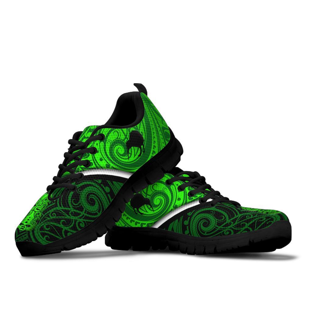 New Zealand Maori Rugby Sneakers Pride Version - Green - Vibe Hoodie Shop