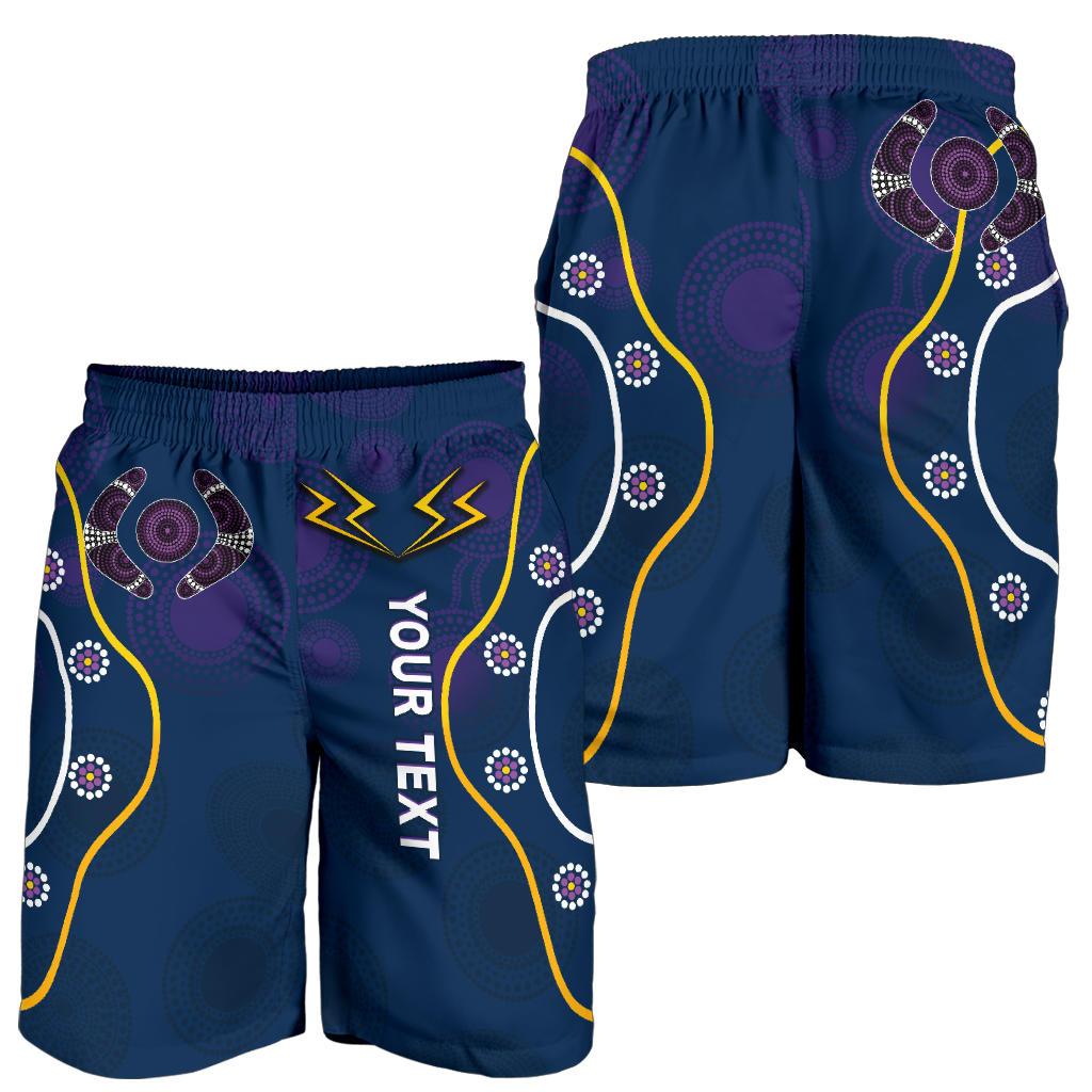 (Custom Personalised) Storm Men Shorts Melbourne Indigenous Champion - Vibe Hoodie Shop