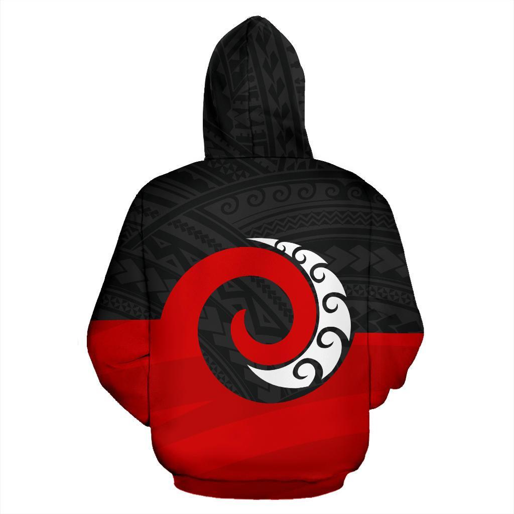 New Zealand Maori Koru Zip Up Hoodie - Vibe Hoodie Shop