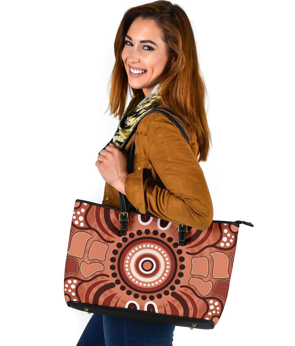 aboriginal-leather-tote-bag-indigenous-art-patterns-ver02