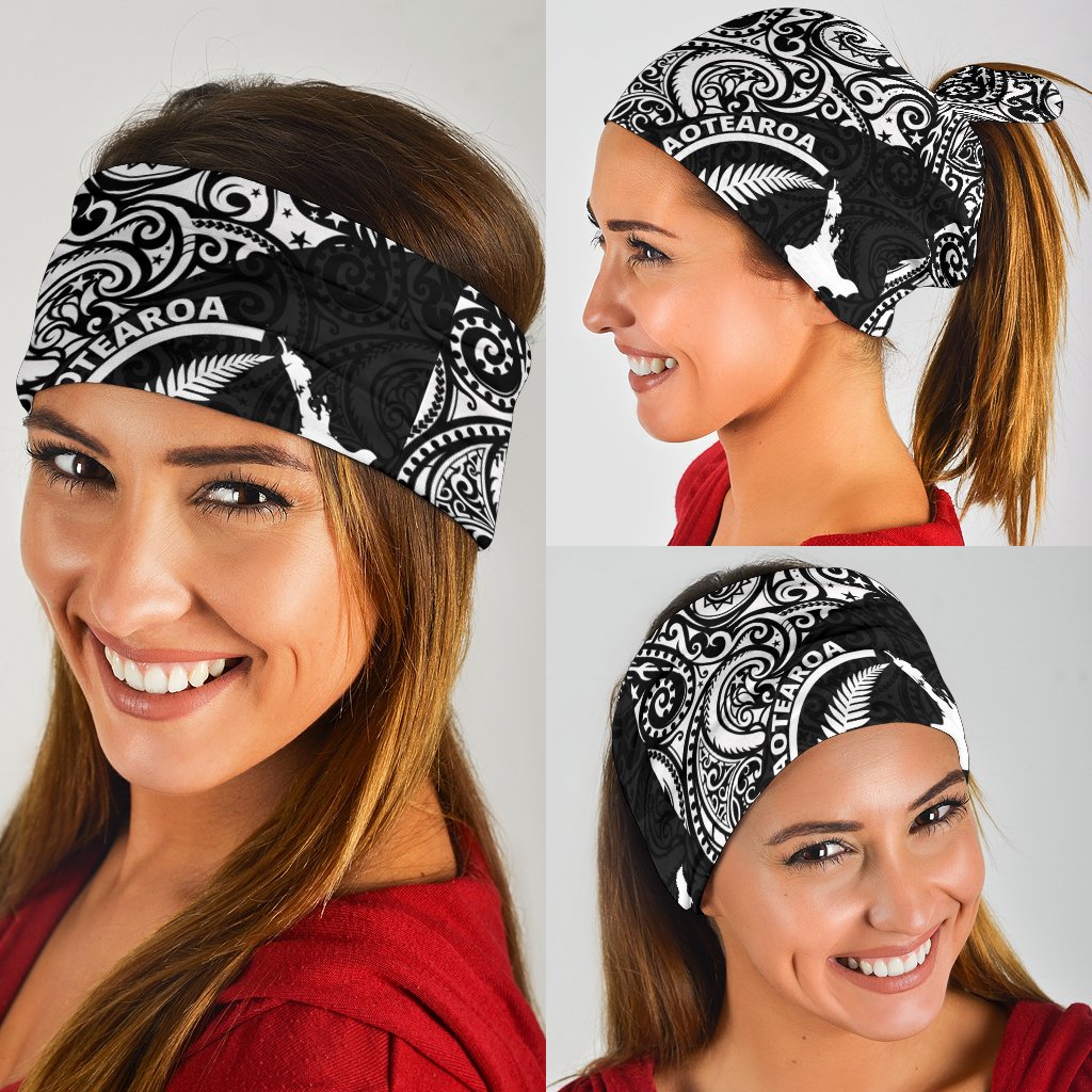 Aotearoa - New Zealand Bandana Patterns Maori - Aotearoa Map - Vibe Hoodie Shop